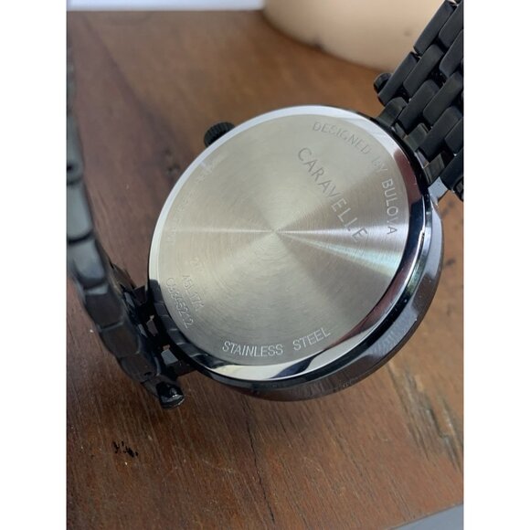 Caravelle by Bulova Women's Watch 45L171 Quartz Black Dial 38mm Stainless Steel - Picture 6 of 13